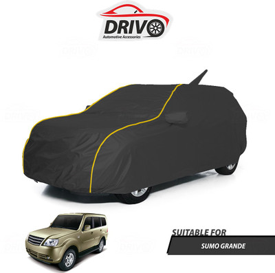 Drivo Car Cover For Tata Sumo Grande (With Mirror Pockets)(Black)