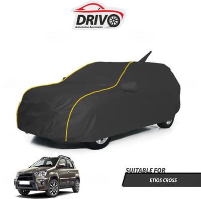Drivo Car Cover For Toyota Etios Cross (With Mirror Pockets)(Grey)