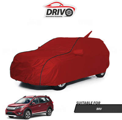 Drivo Car Cover For Honda BRV (Without Mirror Pockets)(Red)