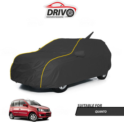 Drivo Car Cover For Mahindra Quanto (With Mirror Pockets)(Grey)