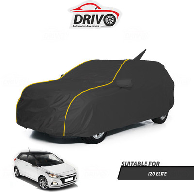 Drivo Car Cover For Hyundai Elite i20 (With Mirror Pockets)(Grey)