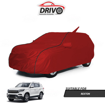 Drivo Car Cover For SsangYong Rexton (Without Mirror Pockets)(Red)