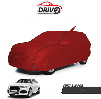 Drivo Car Cover For Audi Q3 (Without Mirror Pockets)(Red)