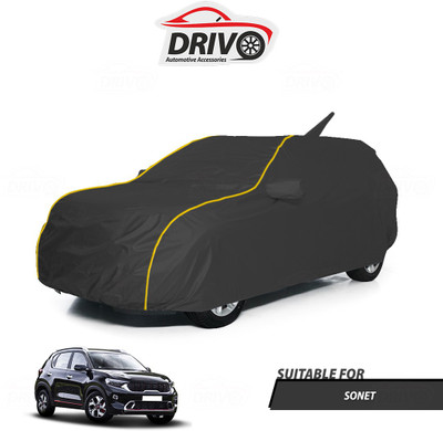 Drivo Car Cover For Kia Sonet (With Mirror Pockets)(Grey)