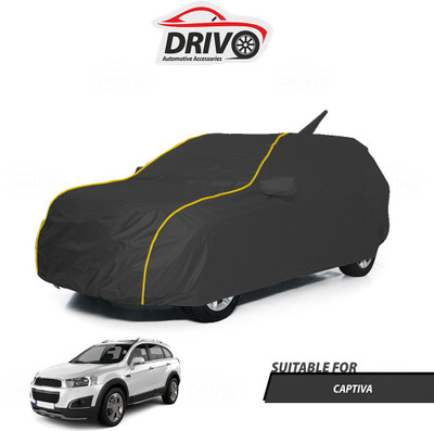 Drivo Car Cover For Chevrolet Captiva (With Mirror Pockets)(Grey)
