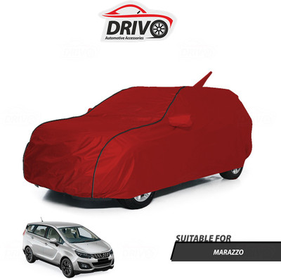 Drivo Car Cover For Mahindra Marazzo (Without Mirror Pockets)(Red)