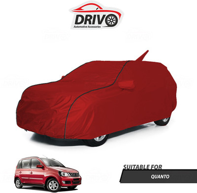 Drivo Car Cover For Mahindra Quanto (Without Mirror Pockets)(Red)