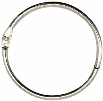 True-Ally 20 Pcs 20mm Multipurpose Book Binder Rings, Metal Iron Nickel Plated Loose Leaf Rings 20mm Steel Binder Clip(Set of 20, Silver)