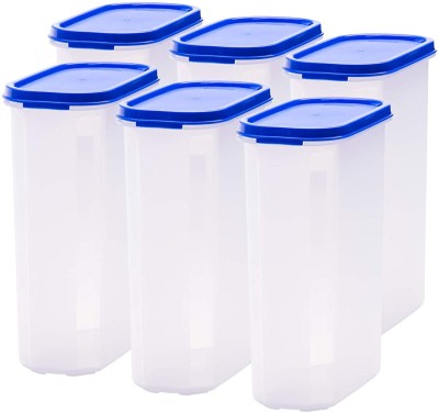 VARMORA Plastic Grocery Container  - 2400 ml(Pack of 6, Clear)