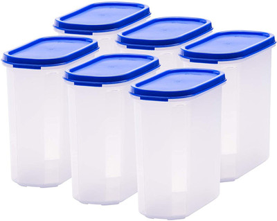 SIDDIVINAYAK CREATION Plastic Utility Container  - 1200 ml(Pack of 6, Multicolor)