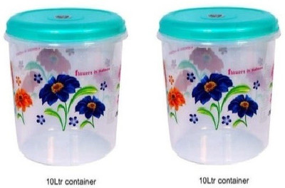 Homix Plastic Tea Coffee & Sugar Container  - 10 L(Pack of 2, Blue)