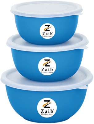 Zaib Steel, Polypropylene Utility Container  - 1250 ml, 750 ml, 500 ml(Pack of 3, Blue)