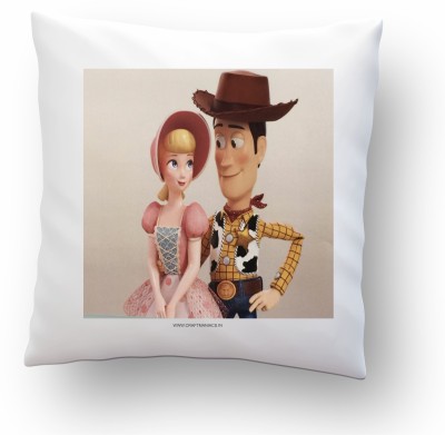 craft maniacs 3D Printed Cushions & Pillows Cover(40 cm*40 cm, White, Multicolor)