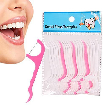 Stylewell Pack Of 1 ( 20 Pcs ) Dental Tooth Pick Flossers Cleaners Head Oral Dental Hygiene Brush Tooth Cleaning Tool  (Pack Of 20) For Rs. 37 @ 81 %