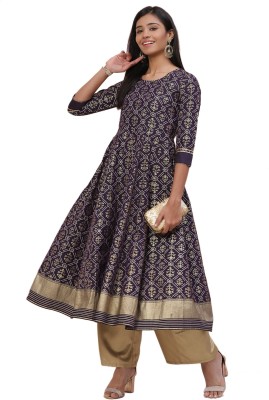 RANGRITI Women Gown Blue Dress