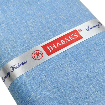 JHABAK'S Cotton Blend Self Design Shirt Fabric