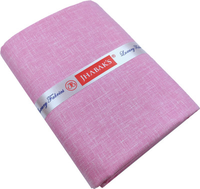 JHABAK'S Cotton Blend Self Design Shirt Fabric