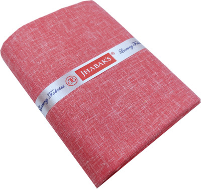 JHABAK'S Cotton Blend Self Design Shirt Fabric