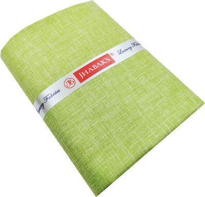 JHABAK'S Cotton Blend Self Design Shirt Fabric
