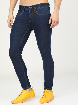 HIGHLANDER Tapered Fit Men Dark Blue Jeans