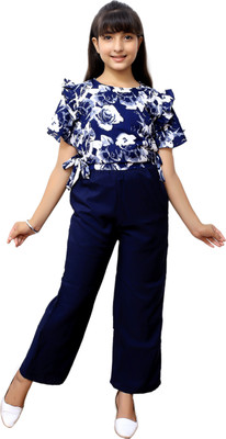 LIME N LEMON Printed Girls Jumpsuit