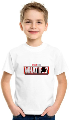 Shubham designer gallery Boys Typography Cotton Blend Regular T Shirt(White, Pack of 1)