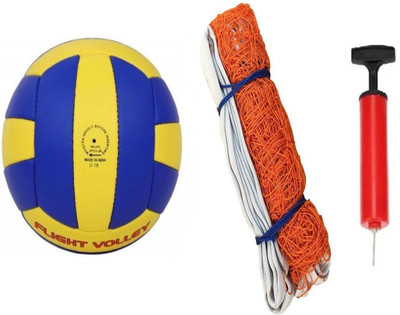 clark classy volleyball with orange nylon net Volleyball Kit