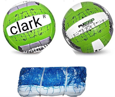 clark 21211 pu green 5000 volleyball combo with net Volleyball Kit