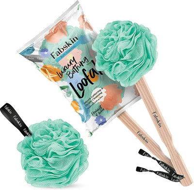 Fabskin Loofah(Pack of 2, Green)