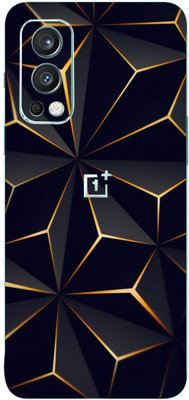 TJ CREATION OnePlus Nord 2 5G Mobile Skin(Ultra Super Black Abstract Shape Skin With High Mattte Finish.)