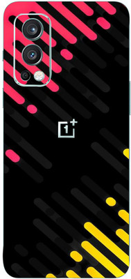 TJ CREATION OnePlus Nord 2 5G Mobile Skin(Ultra Super Abstract Lines Skin With High Matte Finish.)