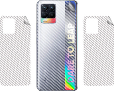 BERRIES BACK LAMINATION SKIN COMPATIBLE FOR REALME 8 || 3D CARBON FIBER ULTRA-THIN PROTECTIVE FILM (TRANSPARENT) Mobile Skin(TRANSPARENT)