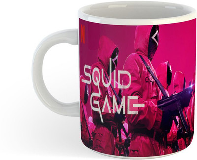ADN21 All Day New Printed Squid Game Ceramic Coffee 7 Ceramic Coffee Mug(330 ml)