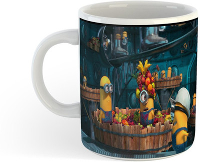 ADN21 All Day New Printed Minions Ceramic Coffee 9 Ceramic Coffee Mug(330 ml)