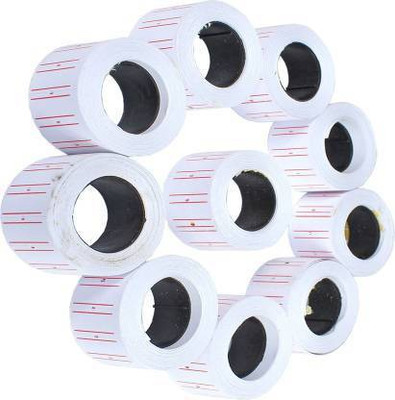 greengrow Tag MRP Mark Sticker Price Gun Labeller Price Labels Paper for MX-5500 10 Rolls Price Labels Paper Tag Mark Sticker Paper Label Self-adhesive Paper Label(White)
