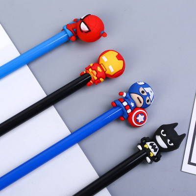 Giftshub Superheroes Gel Pen(Pack of 8, Ink Color - Blue)