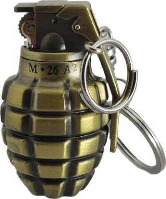 Good Station Grenade Shape Brass Premium Pocket Cigarette Lighter Pocket Lighter (Antique Gold) Pocket Lighter(green)