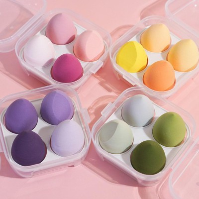 SKINPLUS Custom Beauty Sponge Makeup 4pcs Cosmetics Puff With Packaging Box