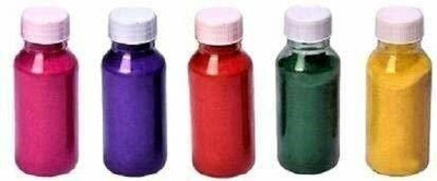 KHUSHA CREATION Pack of 5 Rangoli Powder(Multicolor)