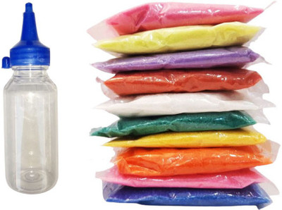 VOX INC Pack of 10 Rangoli Powder(Multicolor)