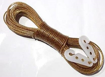 hurrio PVC Coated Steel Wire Rope Polypropylene Clothesline (20 m) Multicolor(Length: 20 m, Diameter: 1 mm)