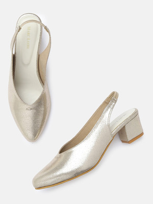 Marc Loire Women Heels(Gold , 8)