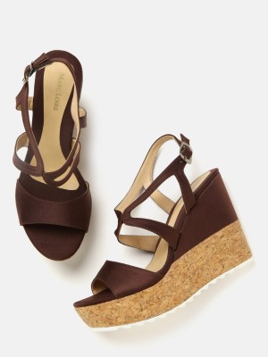 Marc Loire Women Wedges(Brown , 6)