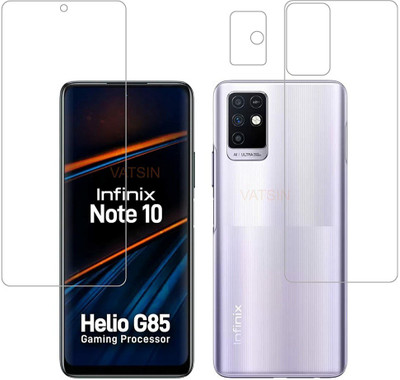 D Plus Front and Back Screen Guard for Infinix Note 10(Pack of 3)