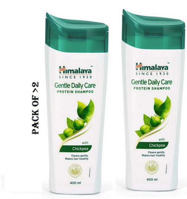 HIMALAYA Gentle Daily Care Protein Shampoo with Chickpea Each 400ml Pack of/2(800 ml)