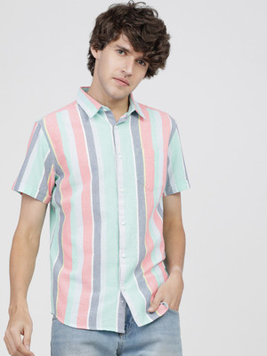 HIGHLANDER Men Striped Casual Multicolor Shirt