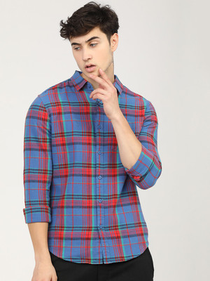 HIGHLANDER Men Checkered Casual Multicolor Shirt
