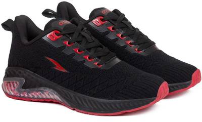 Running Shoes For Men  (Black, Red)