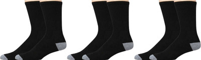 Akeeta Men Solid Mid-Calf/Crew(Pack of 3)