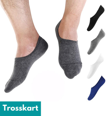 Trosskart Men & Women Solid Low Cut, Peds/Footie/No-Show, Ankle Length(Pack of 4)